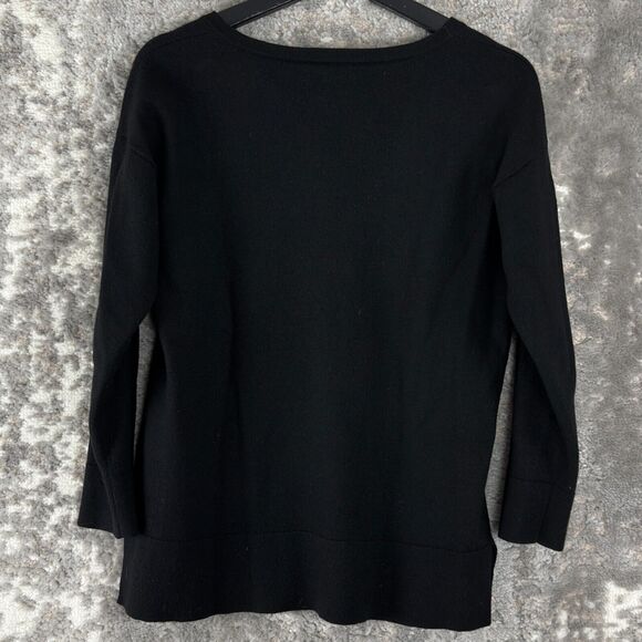 Pendleton Womens Size S Casual V Neck Sweater Black Pullover Outdoor - Picture 2 of 5